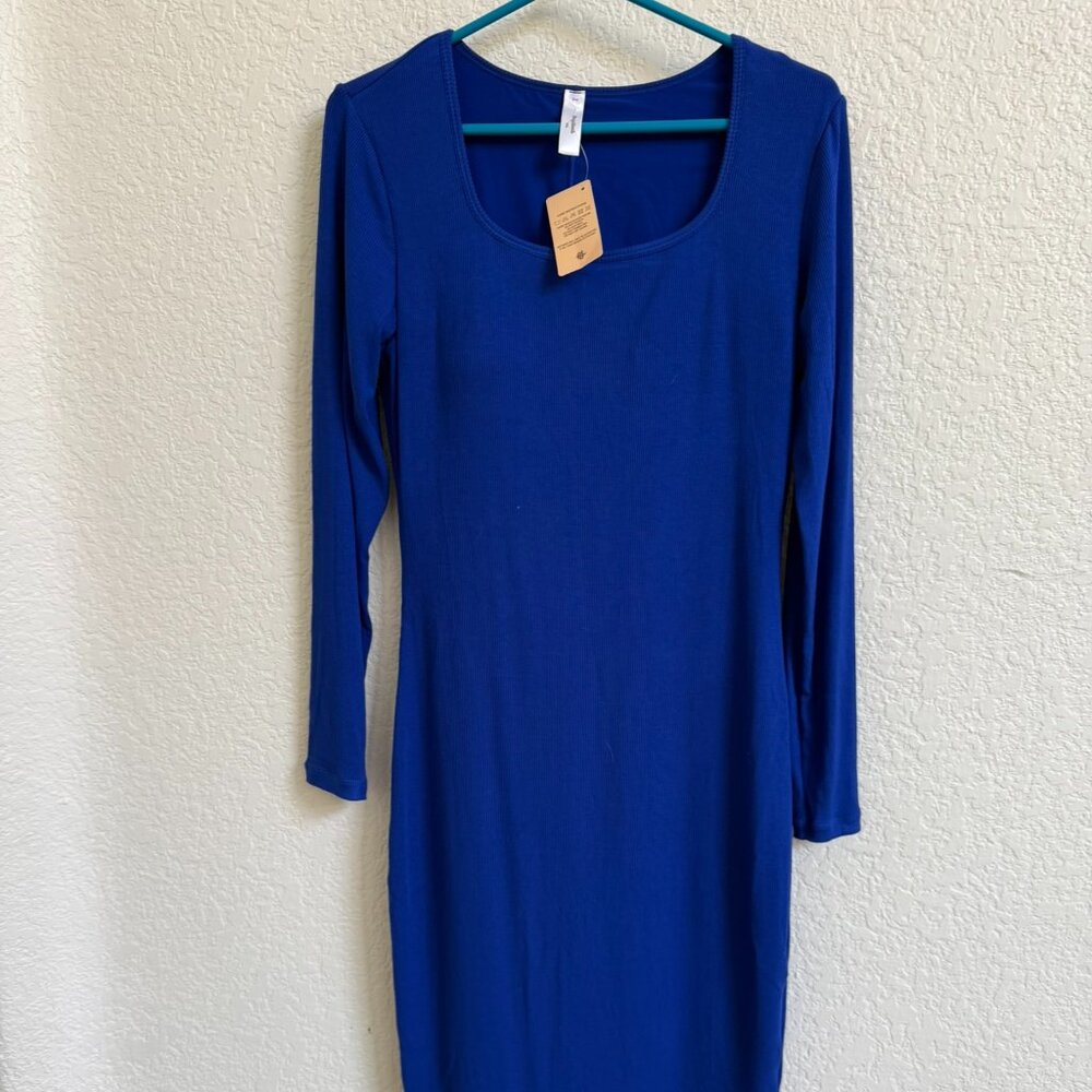 Popilush blue shapeware dress size XL (NWT)